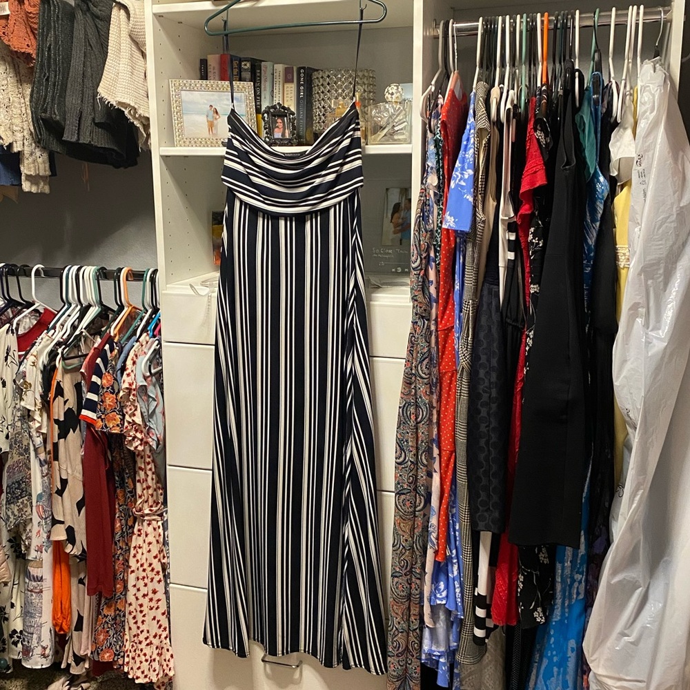Banana Republic maxi strapless dress